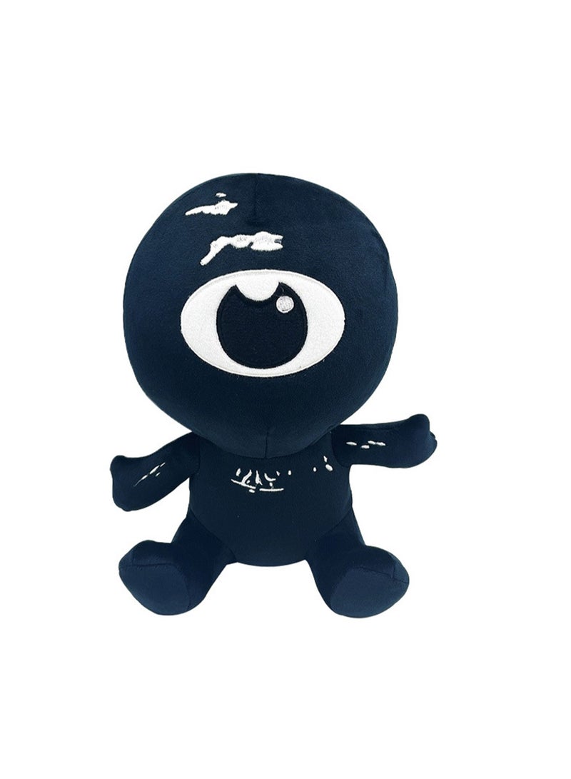 Horror Plush Toys, Monster Horror Game Plush Dolls, Gifts For Boys And Girls Fans (Black-Eyed Man) - Image 1